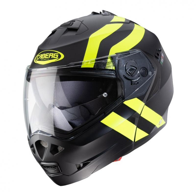Casque modulable Caberg Duke II Superlegend noir/jaune fluo- S