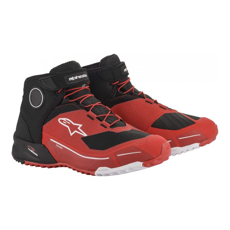 Chaussures moto Alpinestars CR-X Drystar® rouge/noir