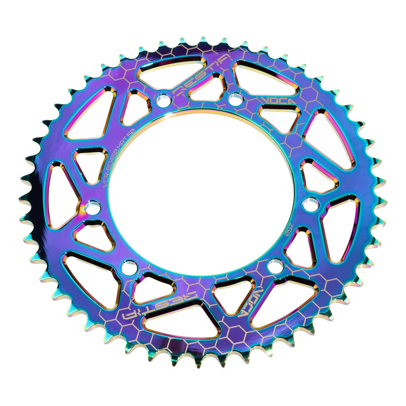 Couronne alu Voca Racing neochrome 50 dents pas 420 Senda SM/MRT/XP6