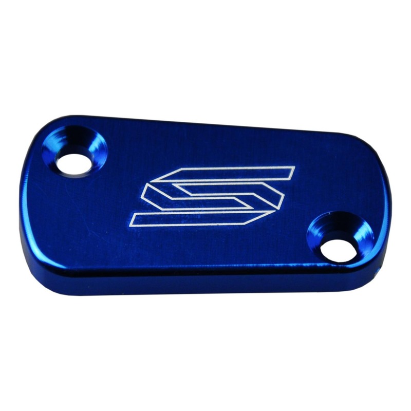 Couvercle de maître cylindre de frein arrière Scar aluminium anodisé bleu pour Suzuki RM-Z 250 04-16