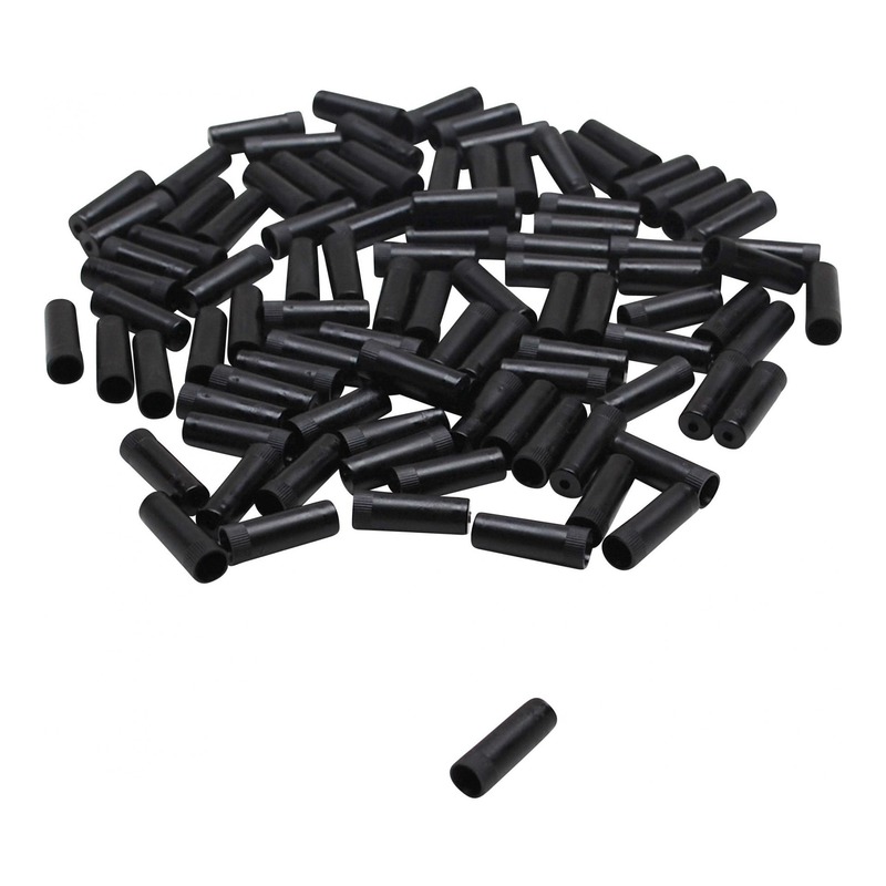 Embouts de frein Transfil 5mm plastique noir (100 pièces)