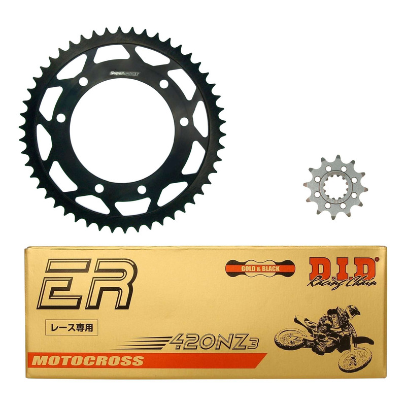 Kit chaîne DID type TT attache rapide pour Beta 50 RR Enduro 02-03