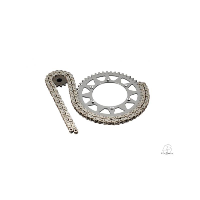 Kit Chaîne PBR Type Origine Aluminium Honda CRF 250 pas 520 EK2532E