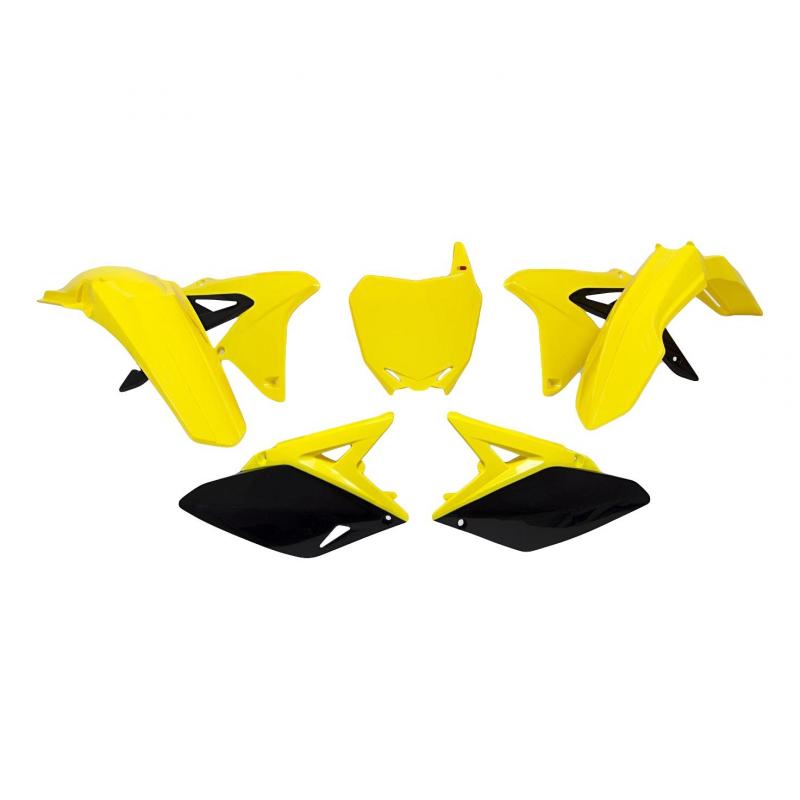 Kit plastique RTech couleur origine jaune et noir pour Suzuki RM-Z 250 10-18