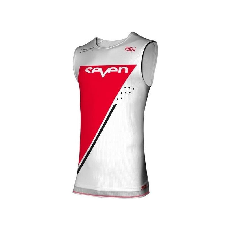Maillot cross Seven Zero Echelon rouge/blanc