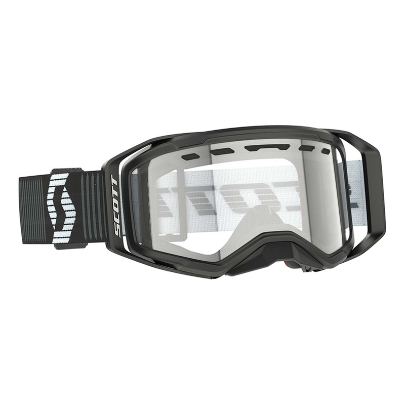Masque enduro Scott Prospect 2.0 Enduro black/white – Écran clear S0