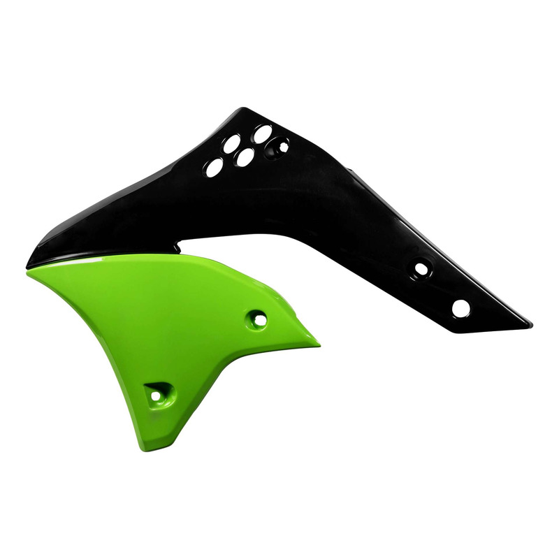 Ouïes de Radiateur ACERBIS Noir / Vert - Kawasaki 250 KXF 06-08