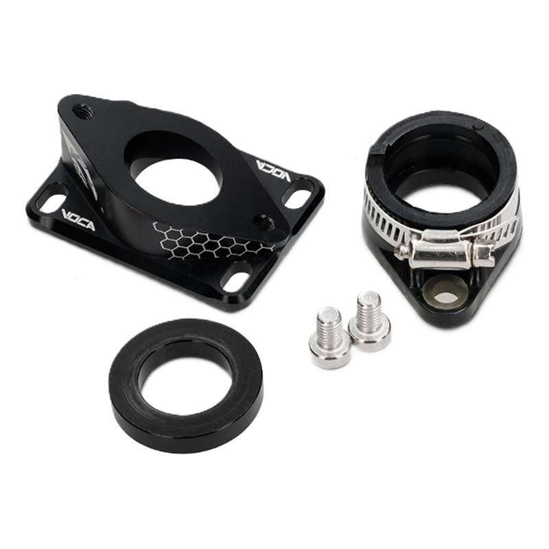 Pipe d'admission Voca Racing PWK noir AM6 et Derbi
