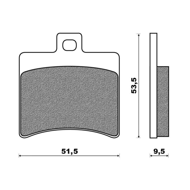Plaquettes de frein Newfren Standard organique .FD.0267 BKS