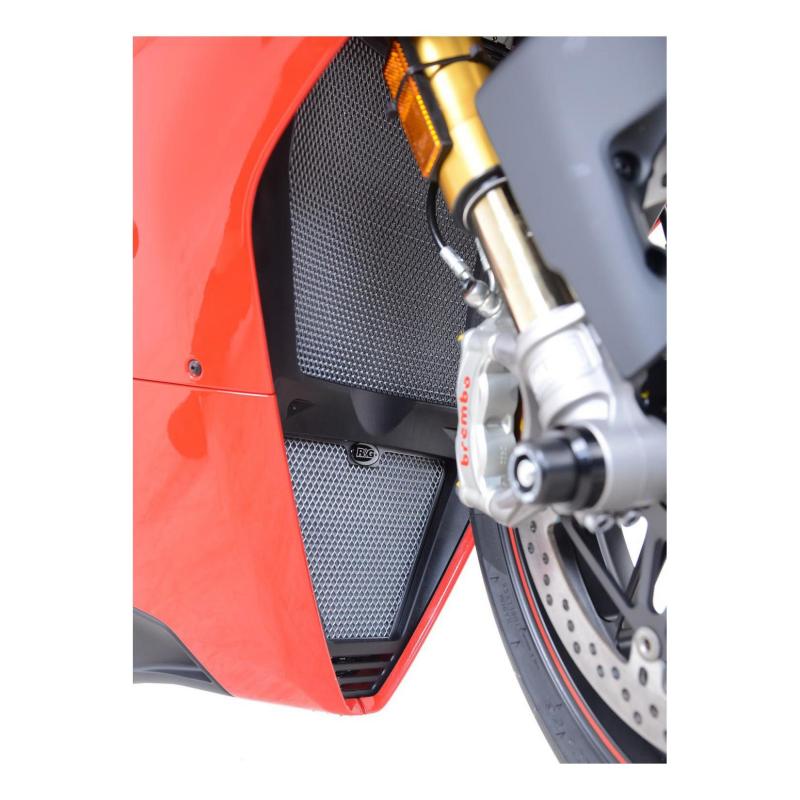 Protection de radiateur aluminium rouge R&G Racing Ducati Panigale V4 17-19