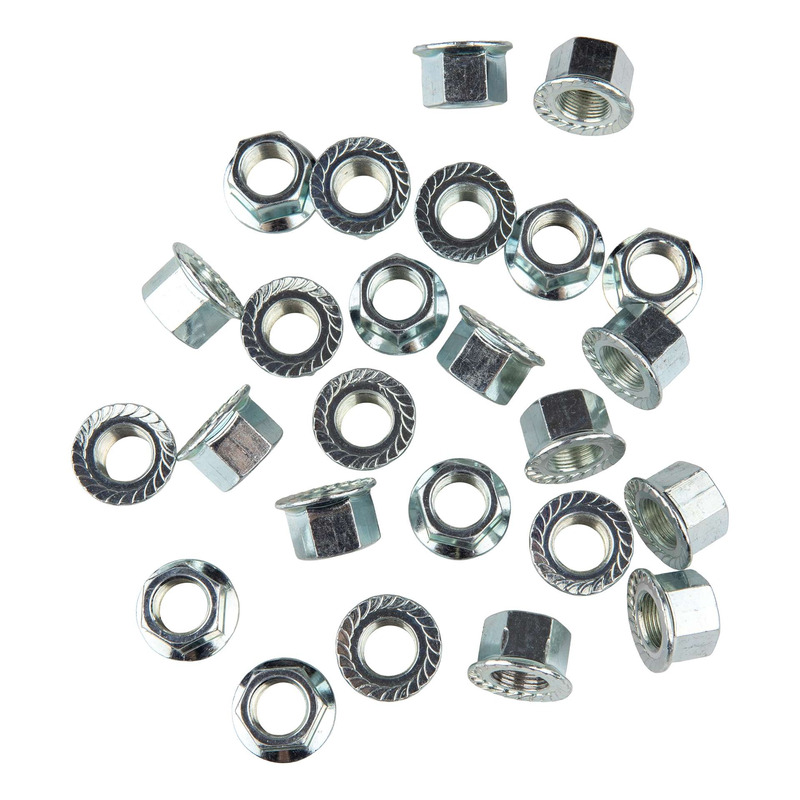 Sachet de 25 écrous d'axe V Bike pour Bmx m14