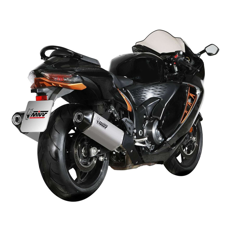 Silencieux MIVV Speed Edge titane / casquette carbone Suzuki GSX 1300 R Hayabusa 21-24