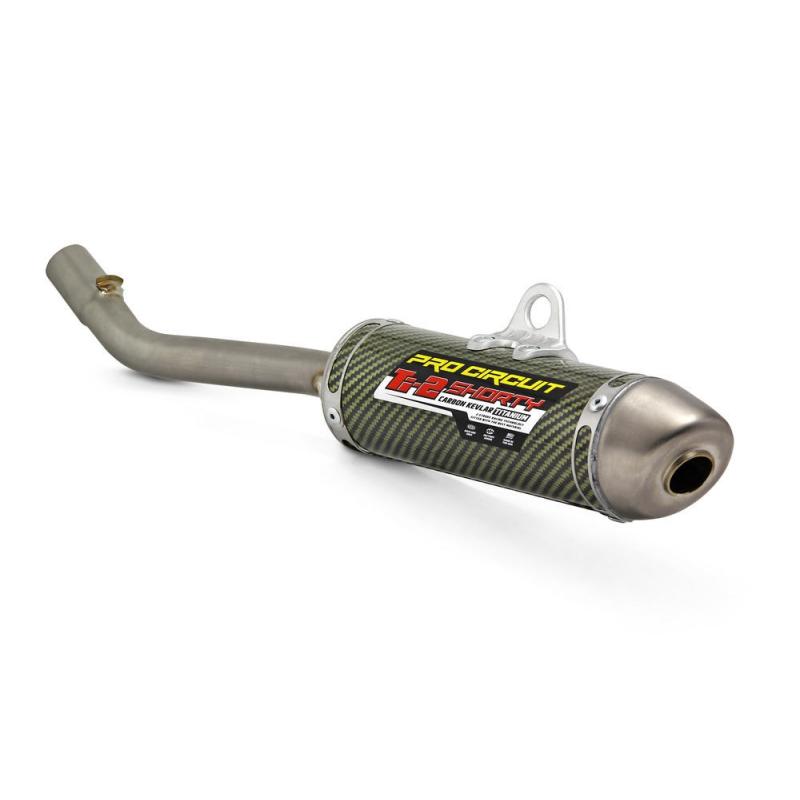 Silencieux Pro Circuit Ti-2 shorty carbone / kevlar / titane pour Kawa