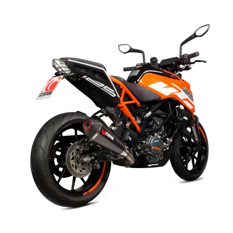 Silencieux Scorpion Serket Taper carbone KTM Duke 125 17-20