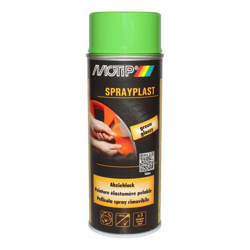 Spray peinture élastomère Motip Vert 400ml
