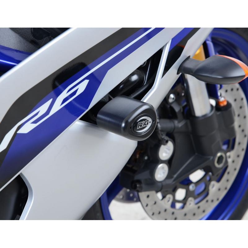 Tampons de protection R&G Racing Aero blanc Yamaha YZF-R6 06-16