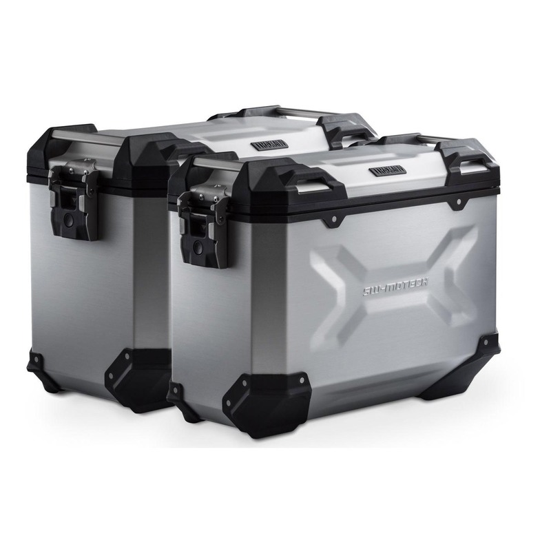 Valises latérales SW-MOTECH TRAX ADV alu 45/37L support PRO Triumph T