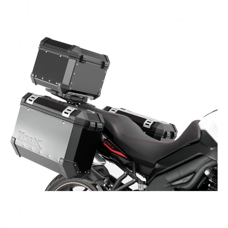 Kit valises SW-Motech Trax ION 45/37L noires support EVO Triumph Tiger