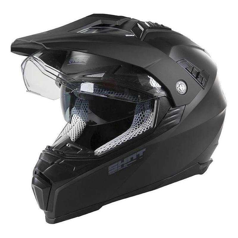 Casque quad Shot Ranger Sollid noir mat- XS