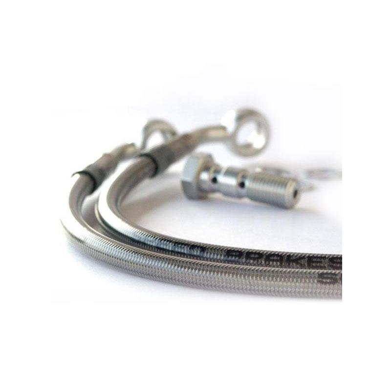 Durite de frein arrière aviation inox raccords alu Kawasaki Z 650 B 8