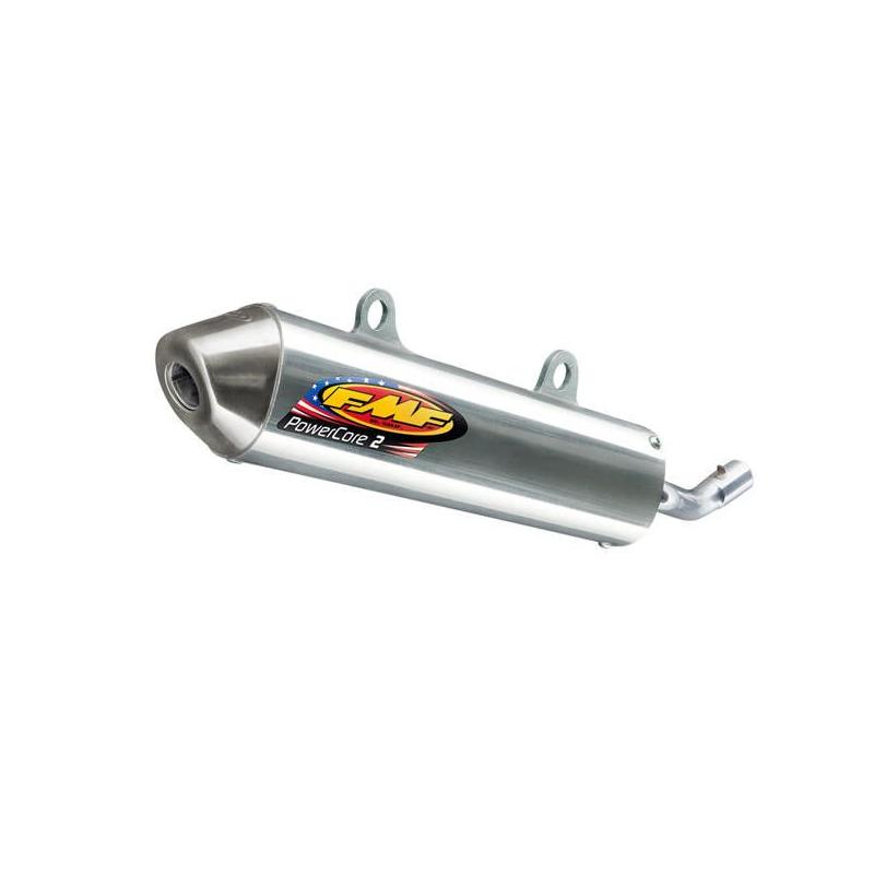 Silencieux FMF PowerCore 2 finition aluminium embout inox pour KTM SX