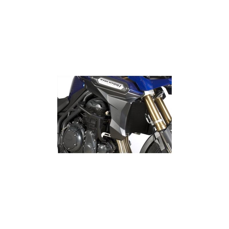 Barres de protection latérales R&G Racing noires Triumph Tiger 1200 E