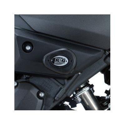 Tampons de protection R&G Racing Aero noir Yamaha YZF-R1 04-06 axe du bras oscillant