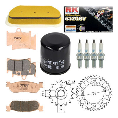 Kit entretien NF Prokit premium Yamaha YZF-R6 600 1999-02