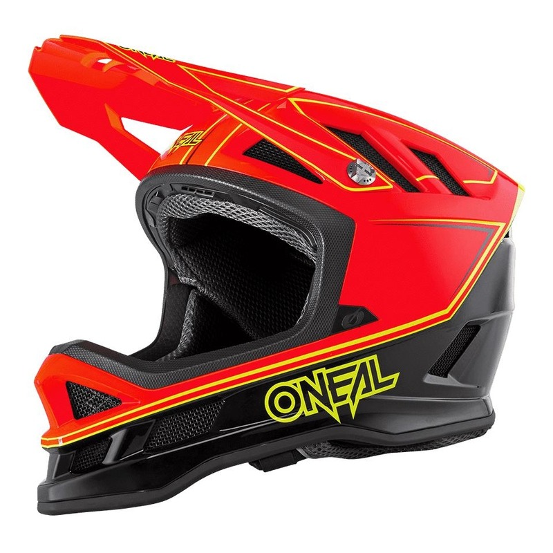 Casque vélo intégral O'Neal Blade Hyperlite Charger rouge neon- S