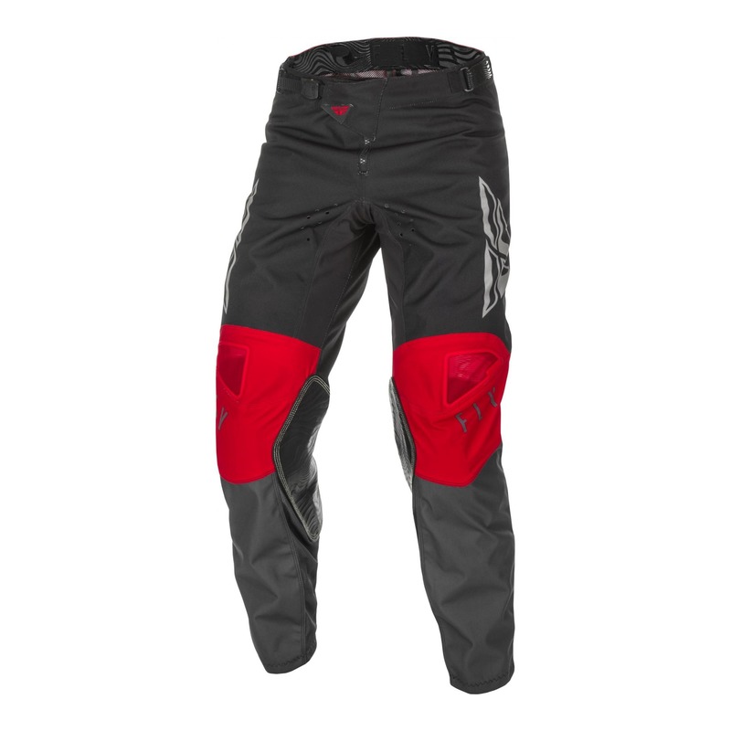 Pantalon cross enfant Fly Racing Kinetic K121 rouge/gris/noir- US-20