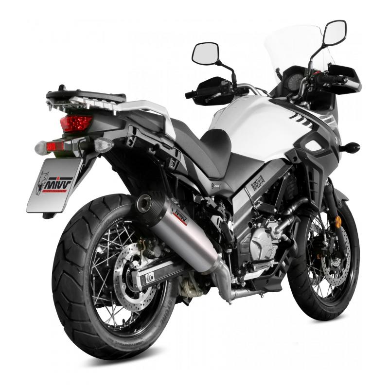 Silencieux Mivv Oval titane casquette carbone Suzuki DL 650 V-Strom 17