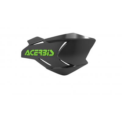 plastique de remplacement Acerbis pour protège-mains X-Factory Noir/Vert Brillant