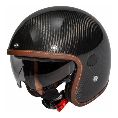 Casque jet Helstons Naked carbone shiny