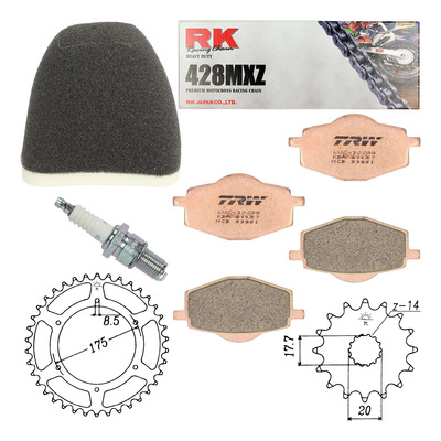 Kit entretien NF Prokit premium Yamaha DT 125 R 1991-03