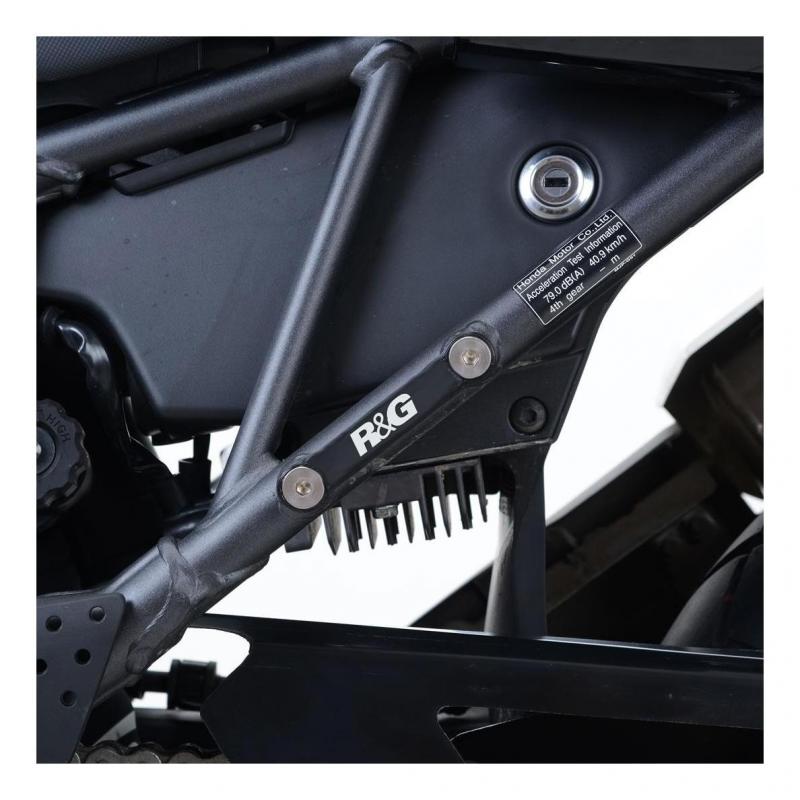 Caches orifices de repose-pieds passager R&G Racing noirs Honda CRF100