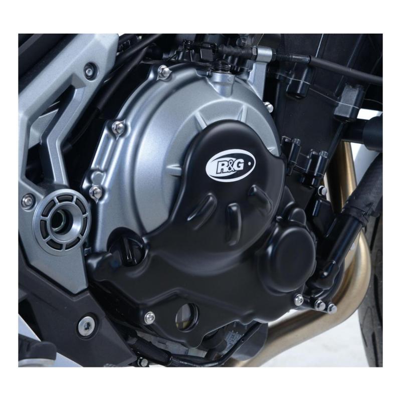 couvre carter droit (embrayage) R&G Racing Slash Cut noir Kawasaki Z 650 17-20