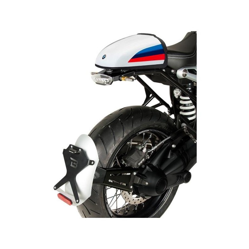 Support de plaque d’immatriculation Barracuda Classic argent BMW R N