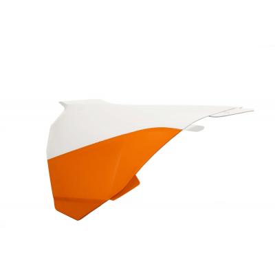 Cache de boîte à air Acerbis KTM 85 SX 13-17 Orange/Blanc Brillant