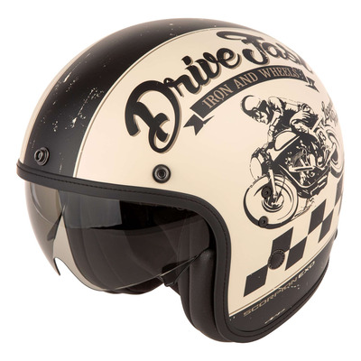 Casque jet Scorpion Belfast Evo Drive Fast matt cream/black