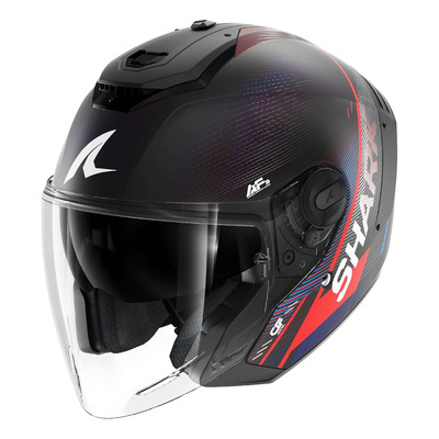 Casque jet Shark RS Jet Carbon Speed-Tech carbon/blue/red mat