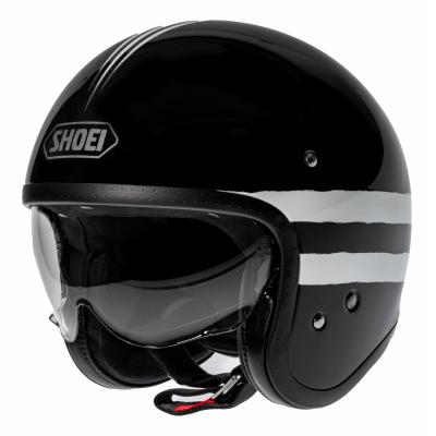 Casque jet Shoei J.O Sequel noir/blanc