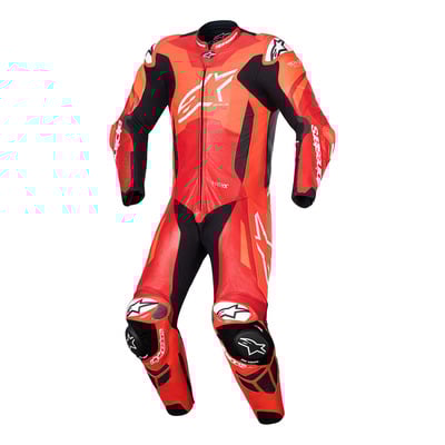 Combinaison cuir Alpinestars GP Plus V4 Sprint 1 pièce red fluo/mid red/white
