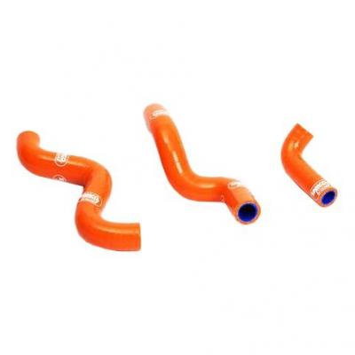 Durites de radiateur Samco Sport type origine KTM 50 SX Pro 01-08 orange (3 durites)