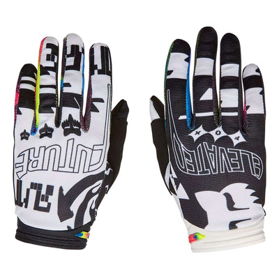 Gants cross Fox Racing 180 Image Cosmo white/black