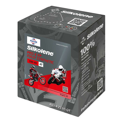 Huile moteur Silkolene Pro 4 5W40 XP 4 temps cube 4L