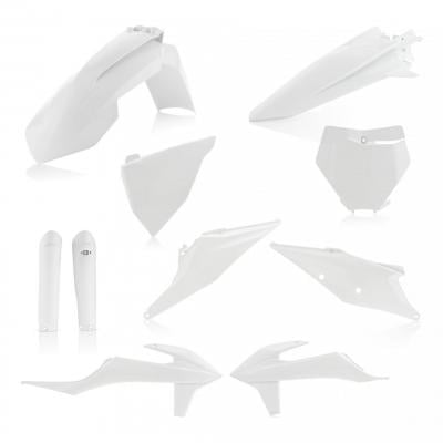 Kit plastique complet Acerbis KTM 125 SX 19-22 Blanc Brillant