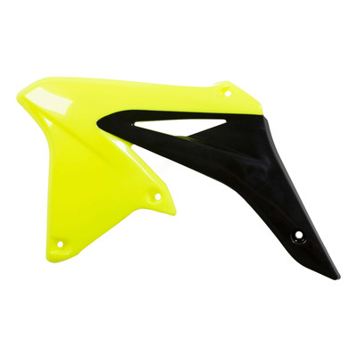 Ouïes de Radiateur ACERBIS Jaune Fluo / Noir - Suzuki 250 RMZ 10-18