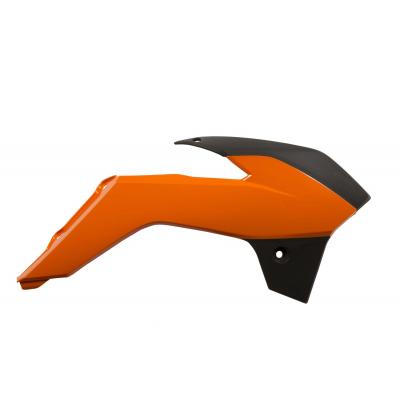 Ouïes de radiateur Acerbis KTM 85 SX 13-17 Orange/Noir Brillant