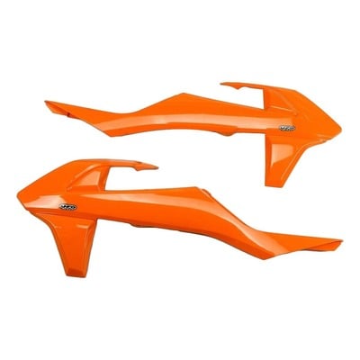 Ouïes de radiateur UFO KTM 125 SX 16-18 orange (orange KTM 98-12)