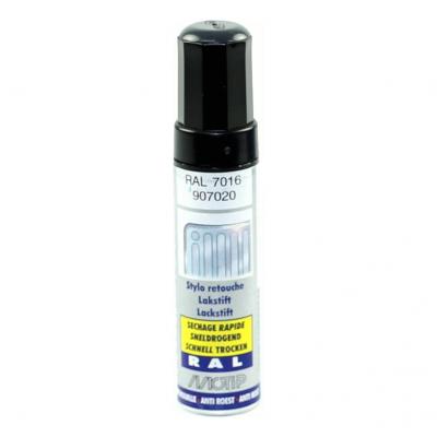Pinceau retouche peinture Gris anthracite brillant acrylique RAL 7016 Motip 12 ml M907020